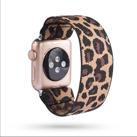 Leopard Elastic Watch Band comp. w/ Apple Watch - Picture 4 of 4